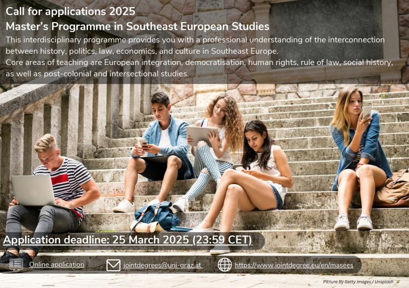 Call for Applications: Joint Master's Programme in Southeast European Studies