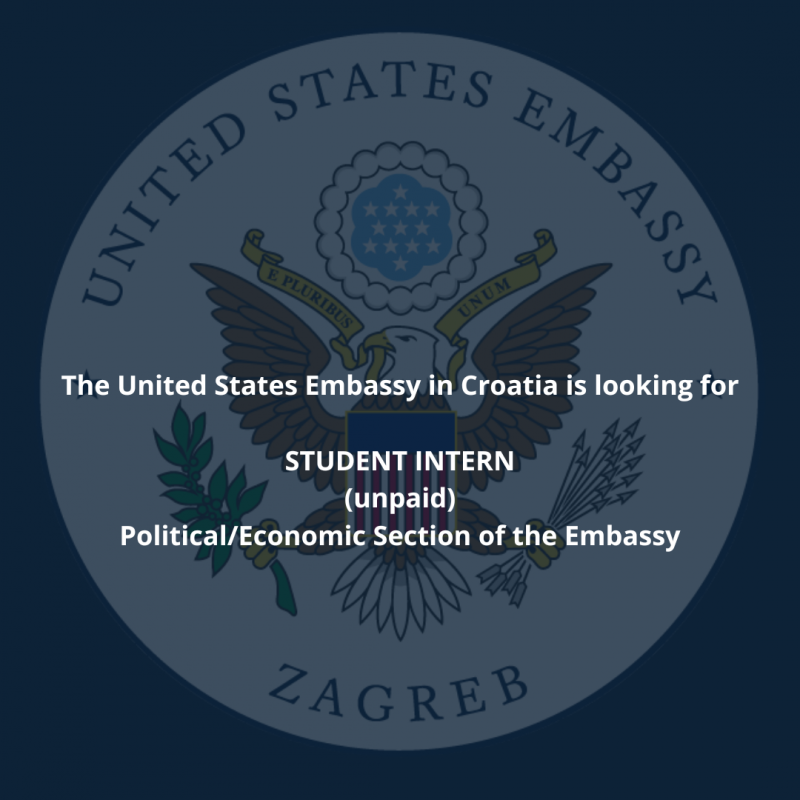 Veleposlanstvo SAD-a pokreće program studentske prakse za hrvatske studente